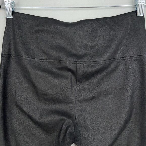 Trouve Leggings Women Medium Black Faux Leather High Rise Stretch Edgy Goth Rock - Picture 7 of 16